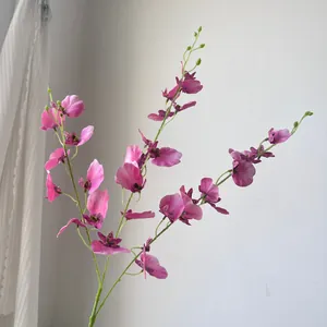 Vibrant magenta artificial oncidium orchid branches for home decor and weddings
