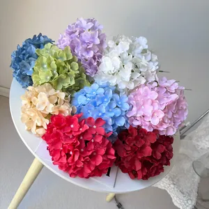 Assorted 20cm artificial silk hydrangea flower heads for wedding and home decor