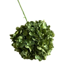 Künstlicher lebensechter grüner Hortensien-Lollipop-Stiel für Hochzeit und elegante Wohndeko