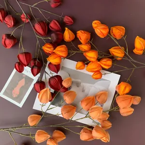 Branches de Physalis artificielles de qualité pour la décoration de mariage et maison