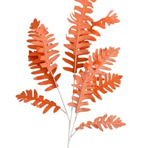 Levendige kunstmatige oranje cipressenbladeren voor bruiloft- en plafonddecoratie