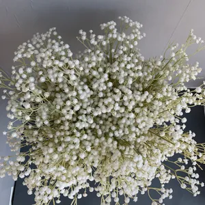 Ramo de paniculata blanca artificial de alta densidad para bodas