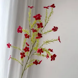 Tall stem artificial Catharanthus roseus flowers for wedding floral arrangements