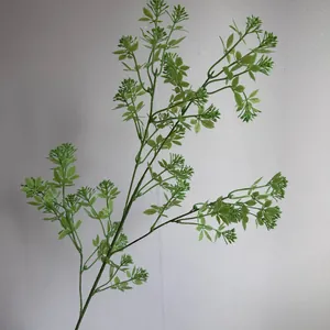 Detailed view of French Monet style artificial greenery for wedding floral decor