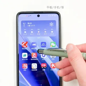 Premium metal retractable ballpoint stylus pen for touch screens, phones and tablets