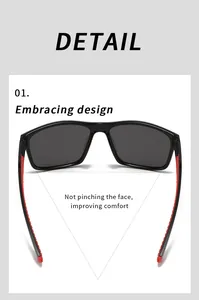 Back view of black sports sunglasses featuring an ergonomic embracing design for comfort