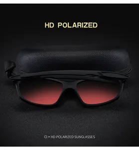 HD polarized sports cycling sunglasses for men and women with a protective hard case