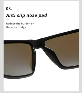 Detail view of the anti-slip nose pad on these polarized sports cycling sunglasses