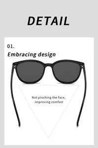 Detail view of black polarized sunglasses featuring a flexible, comfortable wrap design.