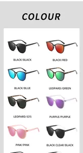 Selection of various color options for polarized photochromic cycling sports sunglasses