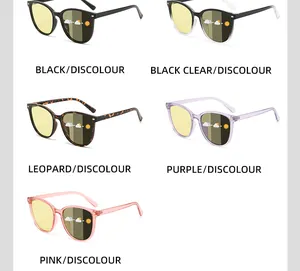 Photochromic polarized sunglasses with multi-color frame options for cycling and sports
