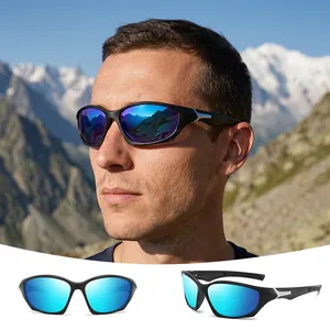 Polarized sports sunglasses for men and women, UV protection for cycling and fishing