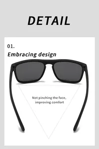 Detail showing the embracing design of polarized sports sunglasses for face comfort