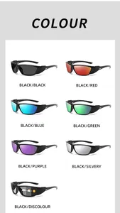 Detailed color options for outdoor sports polarized cycling sunglasses with seven styles.