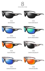 Selection of eight color variants for men's polarized outdoor sports cycling sunglasses