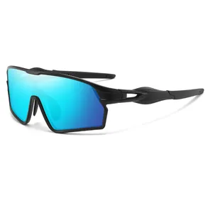 Occhiali da sole sportivi da ciclismo con lenti polarizzate blu per protezione esterna