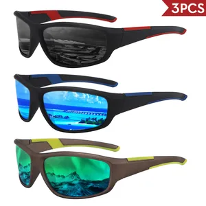 Men Polarized Sports Sunglasses UV400 Protection PC Frame TAC Lens Cycling Driving Sun Glasses Outdoor Eyewear Fashion Sport Shades