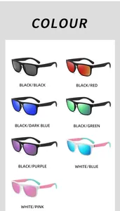 Variety of color options for polarized outdoor sports sunglasses with mirror lens shades