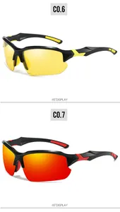 Professionelle polarisierte Halbrahmen-Sportsonnenbrille zum Radfahren und Laufen