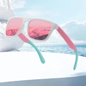 Polarized Sports Sunglasses For Men Women UV400 Mirror Coating Outdoor Driving Fishing Hiking Cycling Retro Square Sunglasses