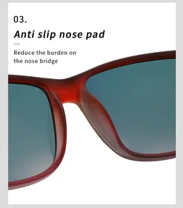 Detailansicht der bequemen rutschfesten Nasenpads dieser stylischen polarisierten Sonnenbrille