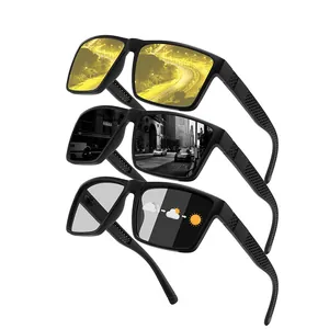 Outdoor sports sunglasses with night vision, polarized, and photochromic lens options