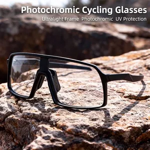 Photochromic Cycling Glasses Day Night Vision Bicycle Eyewear For Men Women Outdoor Windproof Sports Sunglasses UV400 Protection