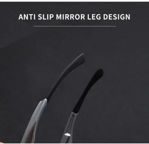 Detailopname van antislip brilpoten voor gepolariseerde wielersportzonnebrillen.