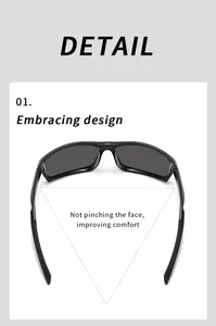 Macro detail of ergonomic wrap-around cycling sunglasses for face-hugging comfort