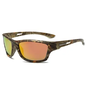 Lunettes de soleil de sport polarisées camouflage pour hommes cyclisme en plein air protection UV