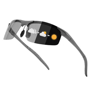 Detailansicht der Herren-Sportsonnenbrille mit smarter photochromer Glasfunktion