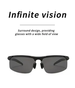 Polarisierte Sport-Sonnenbrille mit Surround-Design für ein weites Sichtfeld