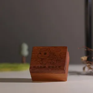 Exquisite detailed view of a solid wood keepsake box with a laser-engraved horse