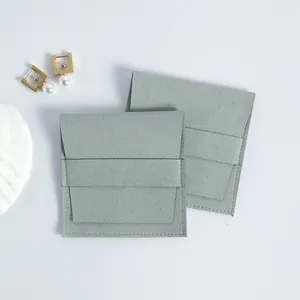 Elegante weiche Mikrofaser-Schmuckbeutel mit praktischem Klappverschluss für edlen Schmuck