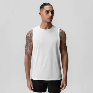Débardeur de sport en maille blanche respirante pour homme