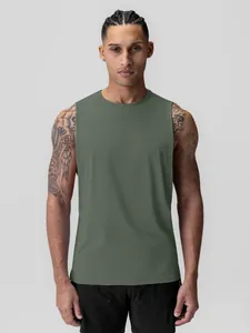 Débardeur de Sport Homme Muscle Séchage Rapide Mesh Respirant Fitness Entraînement Basketball Vest Couleur Unie Top Sans Manches