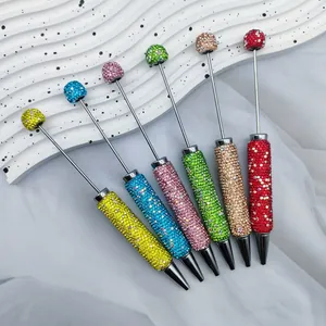 Bunte Strass-Perlenstifte mit DIY-Vollbrillant-Metalldesign 6er-Set