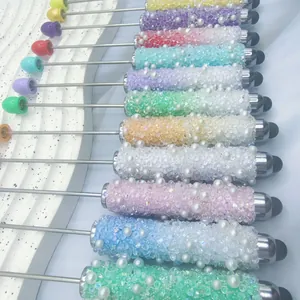 Kleurrijke kralen touchscreen pennen met suikerparel decoratie en stylus punt voor tablet