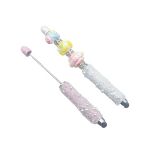 Sprankelende kralen balpen en touchscreen stylus set voor digitaal en papiergebruik
