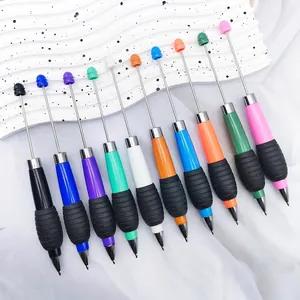 Juego de bolígrafos telescópicos con cuentas de colores macarrón para manualidades.