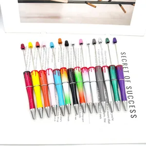 Halloween theme blood drip style beaded ballpoint pen set for DIY creative craft projects