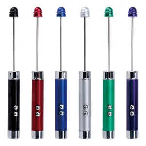 Professional set of 6 colorful matte DIY beading laser pointers and teacher pointers