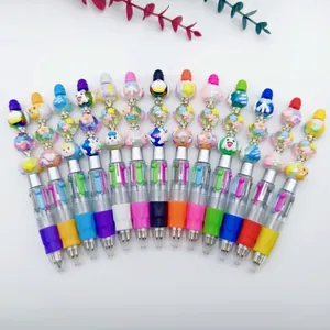 DIY-Cartoon-Perlenstifte-Set mit 4-in-1-Mehrfarbtinten in leuchtenden Macaron-Farben