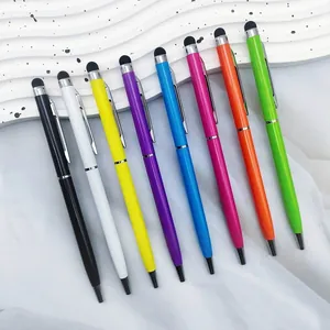 Penne a sfera in metallo multicolore con punte capacitive e fusto in alluminio