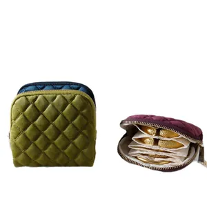 Estuche joyero acolchado de cinco capas para guardar anillos collares y pulseras