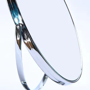 Eleganter verchromter doppelseitiger Schminkspiegel für die Juwelier-Ladentheke