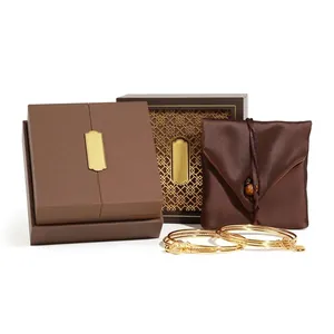 Heritage Vintage Chinese Jewelry Box Hollow Metal Plate Bracelet Pendant Necklace Storage Case With Tassel Silk Bag Gift Packaging