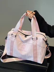 Borsa da Viaggio in Nylon a Grande Capacità per Donna Leggera alla Moda con Texture Pieghettata Borsa da Palestra per Sport Fitness Nuoto