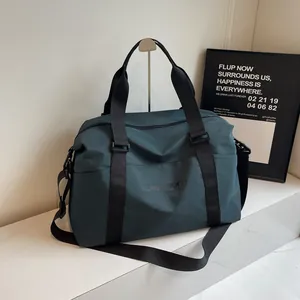 Large Capacity Oxford Cloth Travel Duffel Bag Dry Wet Separation Suitcase Handle Sleeve Shoulder Handbag For Short Trip Fitness