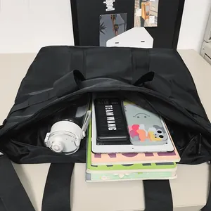 Hochwertige schwarze Reisetasche mit großem Fassungsvermögen für Sport und Reise
